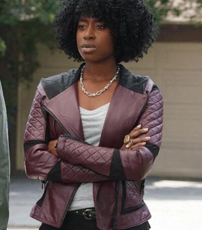 Taylor Harding Why Women Kill Black and Maroon Jacket