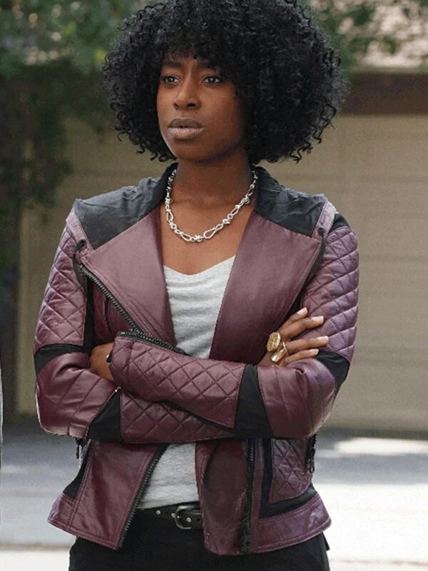 Taylor Harding Why Women Kill Black and Maroon Jacket
