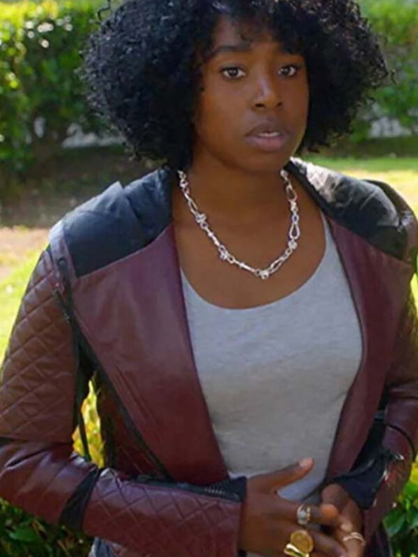 Taylor Harding Why Women Kill Black and Maroon Jacket