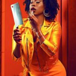 Taylor Harding Why Women Kill Yellow Leather Biker Jacket