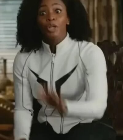 The Marvels 2023 Monica Rambeau White Jacket
