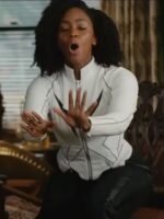 The Marvels 2023 Monica Rambeau White Jacket