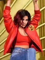 Vanessa Hudgens MTV Awards Cobra Kai Red Jacket