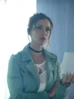 Who Killed Sara Carolina Miranda Green Biker Jacket