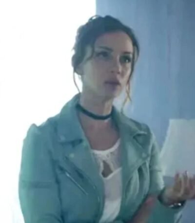 Who Killed Sara Carolina Miranda Green Biker Jacket