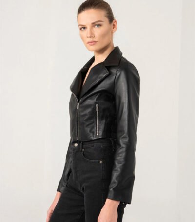 2024 Women Biker Leather Jacket