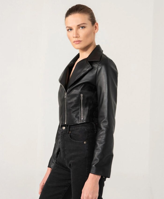 2024 Women Biker Leather Jacket