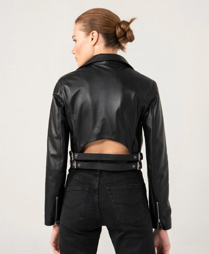 2024 Women Biker Leather Jacket