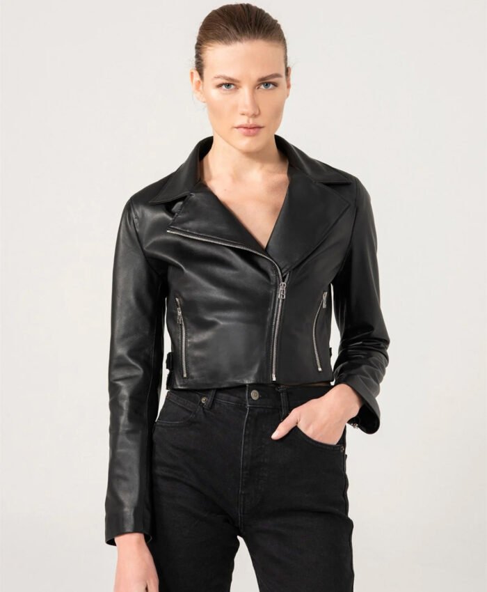 2024 Women Biker Leather Jacket