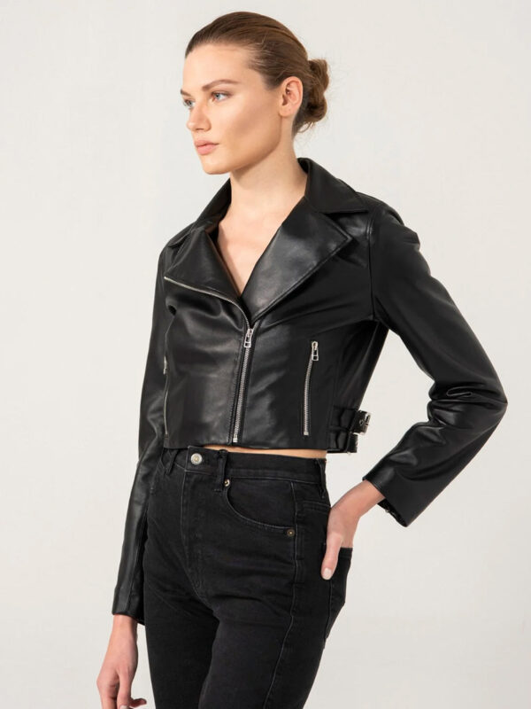 2024 Women Biker Leather Jacket