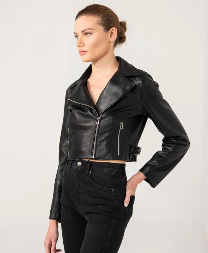 2024 Women Biker Leather Jacket