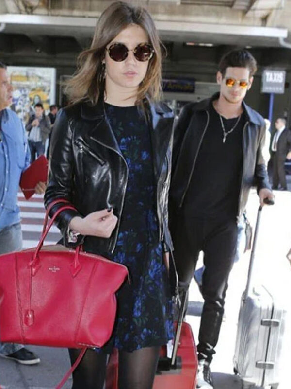 Adele Exarchopoulos Leather Jacket