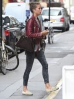 Alicia Vikander Gots tom Lorenzo Leather Jacket