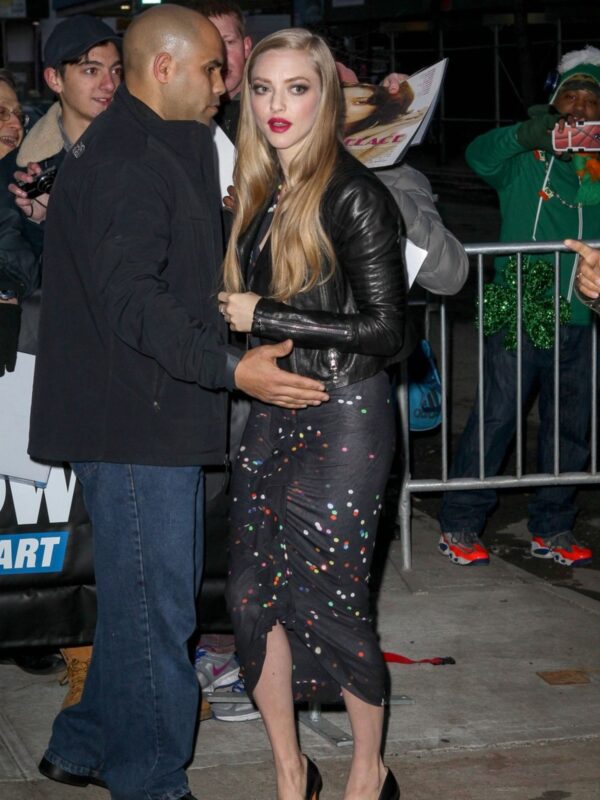 Amanda Seyfried Leather Jacket