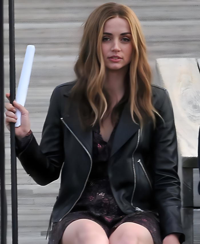 Ana de Armas 2023 Leather Jacket - Ghosted Movie Leather Jacket 2023