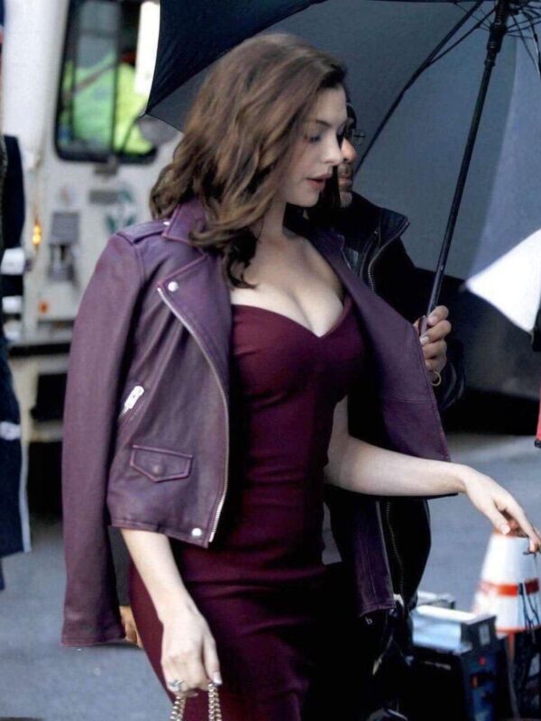 Anne Hathaway Leather Jacket Ocean's Eight Film