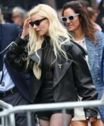 Anya Taylor-Joy Black Biker Leather Jacket