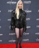 Anya Taylor-Joy Black Biker Leather Jacket
