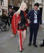 Anya Taylor-Joy Red Leather Jacket