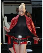Anya Taylor-Joy Red Leather Jacket