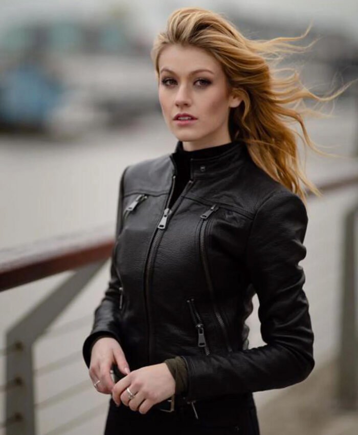 Arrow Katherine Mcnamara Leather Jacket