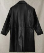 Ashley Roberts Black Leather Long Coat