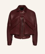 Barbara Palvin Leather Jacket