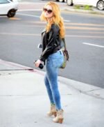 Bella Thorne Biker Leather Jacket