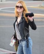 Bella Thorne Biker Leather Jacket