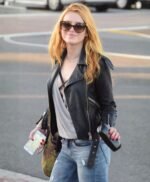 Bella Thorne Biker Leather Jacket