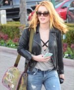 Bella Thorne Biker Leather Jacket