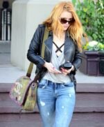 Bella Thorne Biker Leather Jacket