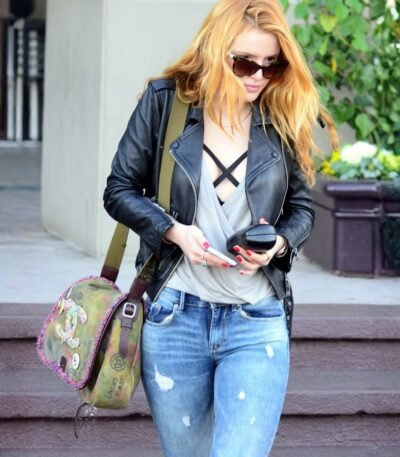 Bella Thorne Biker Leather Jacket