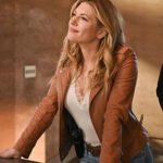 Big Sky Series Katheryn Winnick Brown Leather Jacket