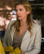Big Sky Series Katheryn Winnick White Leather Jacket