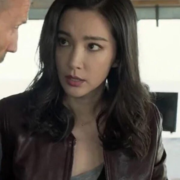 Bingbing Li Leather Jacket