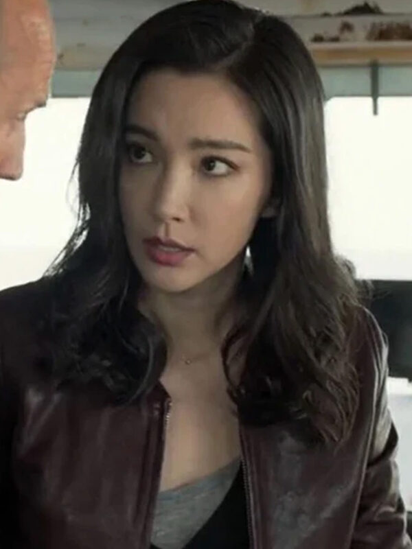 Bingbing Li Leather Jacket