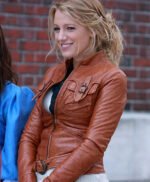 Blake Lively Gossip Girl Leather Jacket