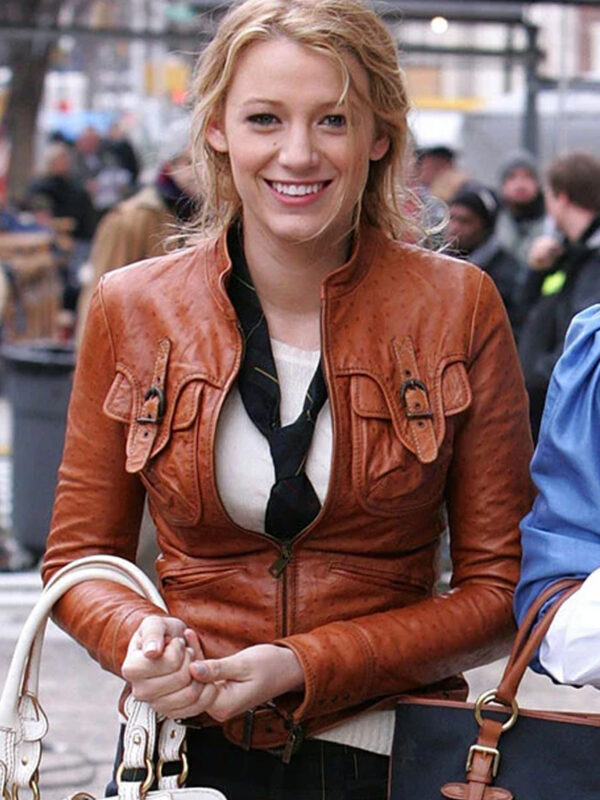 Blake Lively Gossip Girl Leather Jacket