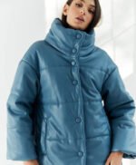 Blue Puffer Jacket For Women