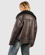 Borg Lined Aviator Jacket