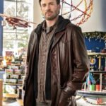 Chris Evans Red One Brown Leather Jacket