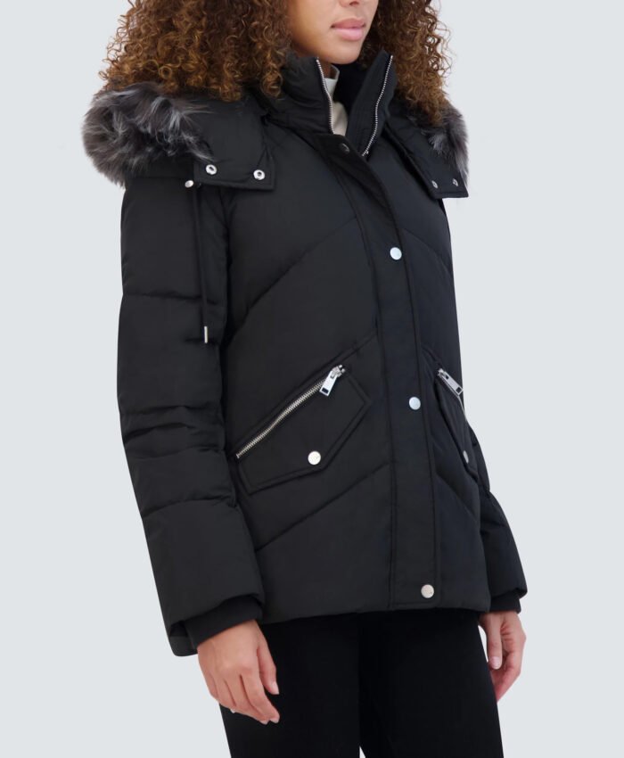 Daphne Black Puffer Jacket