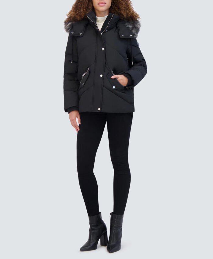 Daphne Black Puffer Jacket