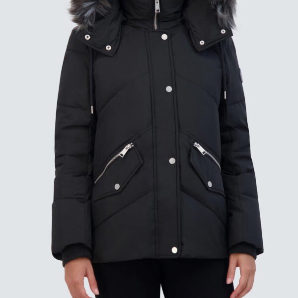 Daphne Black Puffer Jacket