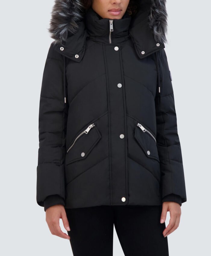 Daphne Black Puffer Jacket