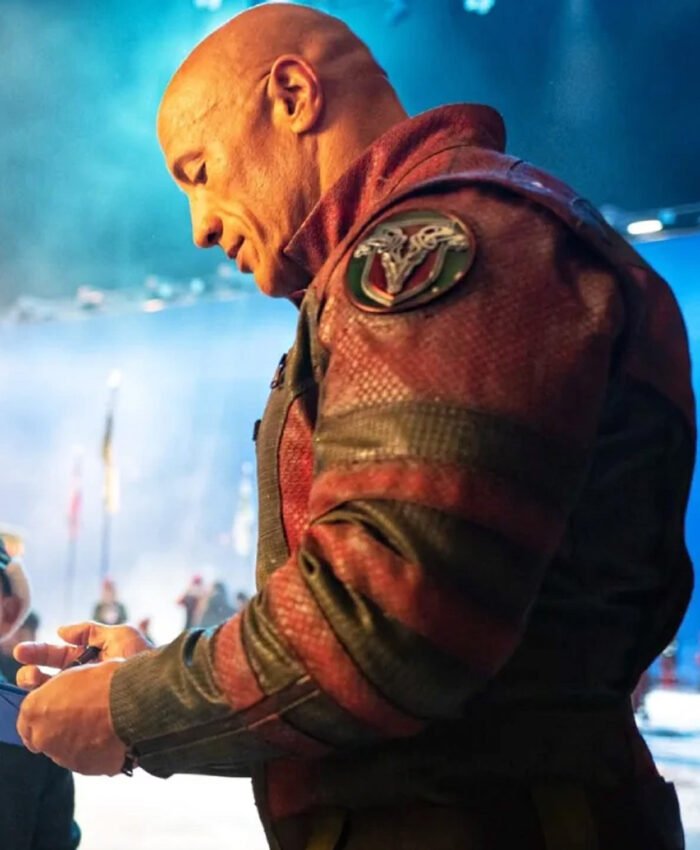 Dwayne Johnson Red One Leather Jacket