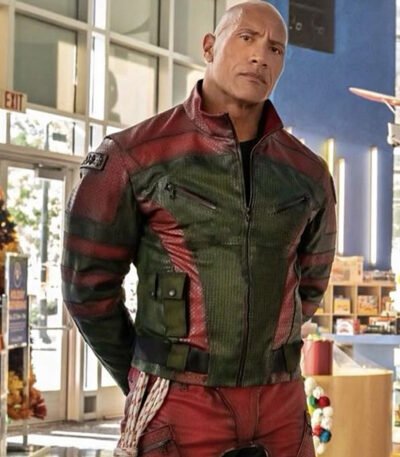 Dwayne Johnson Red One Leather Jacket