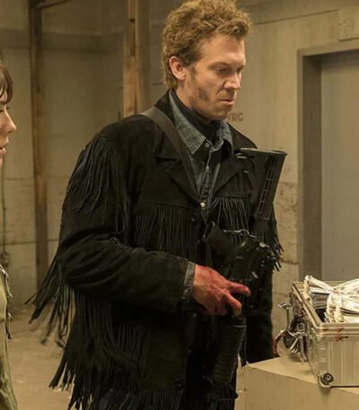 Fargo Mr Wrench Cowboy Black Fringe Leather Jacket