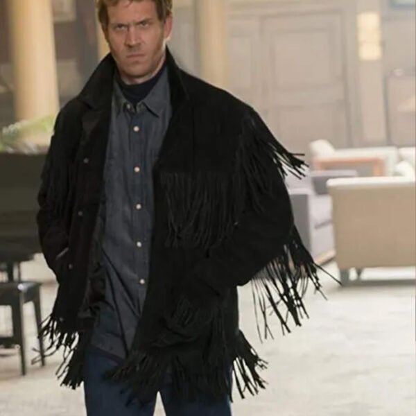 Fargo Mr Wrench Cowboy Black Fringe Leather Jacket